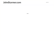 Tablet Screenshot of johnstarmer.com